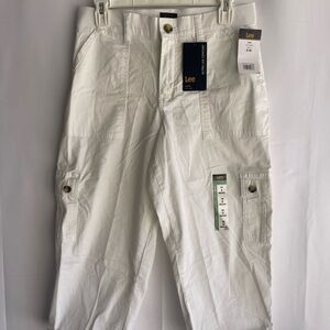 Lee Classic White Cargo Trousers